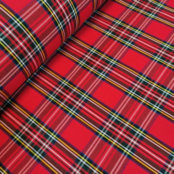 Tartan Polycotton - ROYAL STEWART